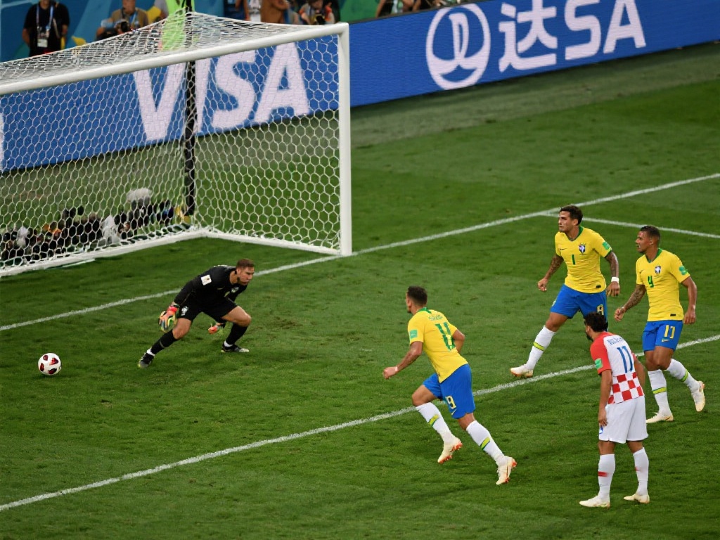 另一场引人注目的对决当属巴西队对阵克罗地