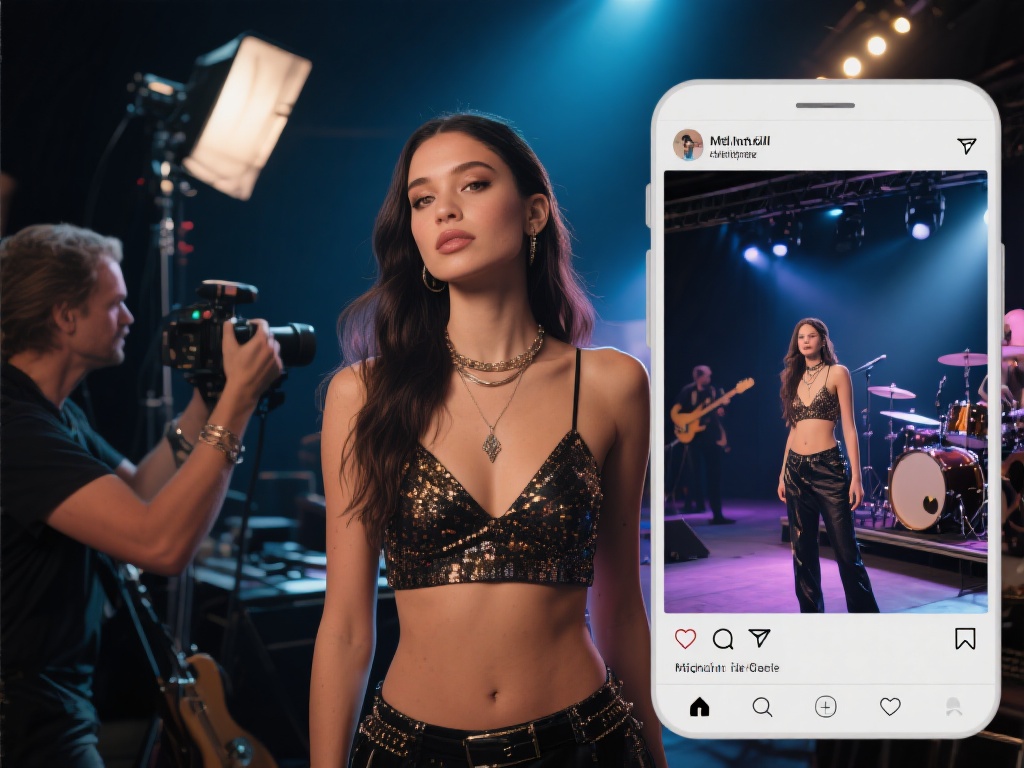 例如，她曾分享过一段短的视频，记录了她从